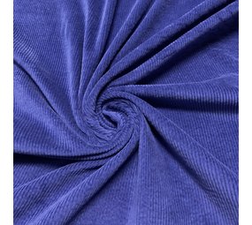 Velours côtelé de coton extensible AB12 - Bleu cobalt Velours côtelé de coton extensible AB12 - Bleu cobalt