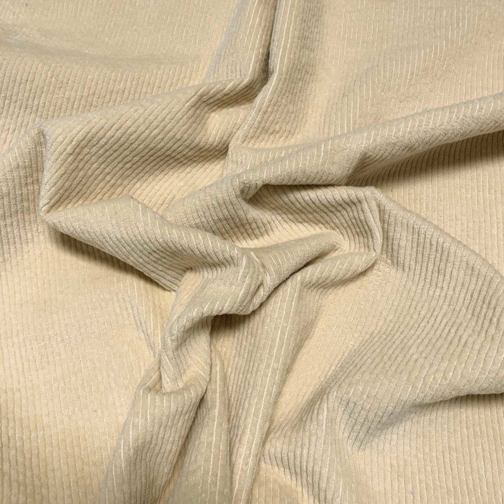 Katoen Corduroy Stretch AB13 - Vanille Katoen Corduroy Stretch AB13 - Vanille