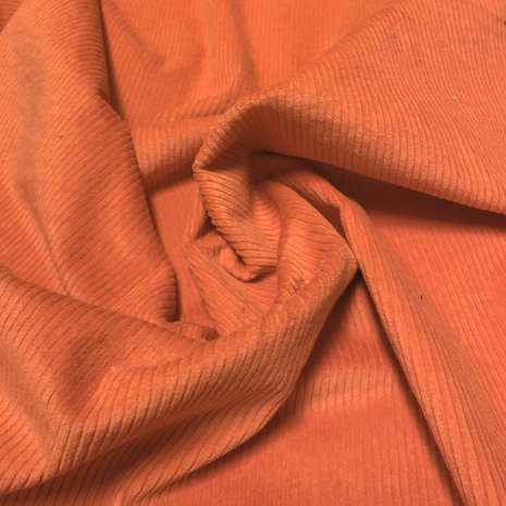 Katoen Corduroy Stretch AB16 - Oranje Katoen Corduroy Stretch AB16 - Oranje