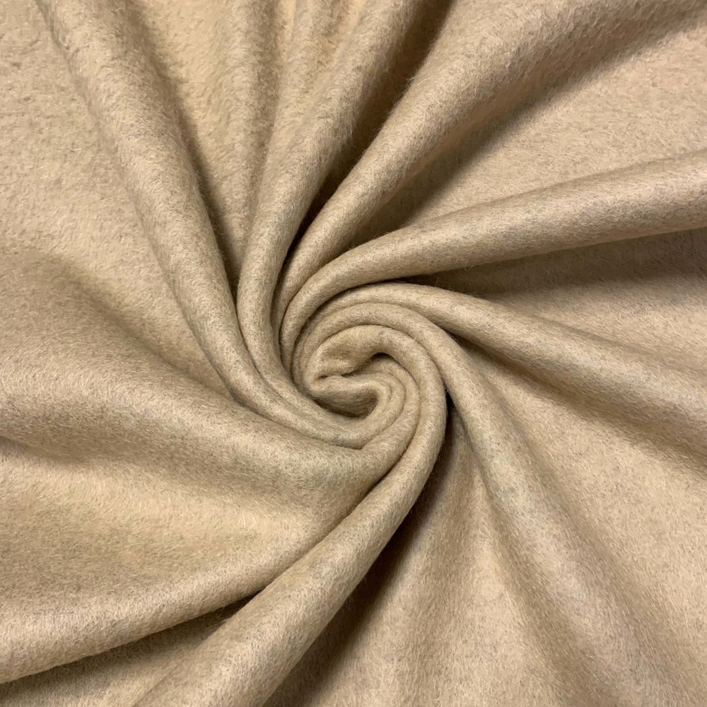 Gekookte Wol Uni CW31 - beige