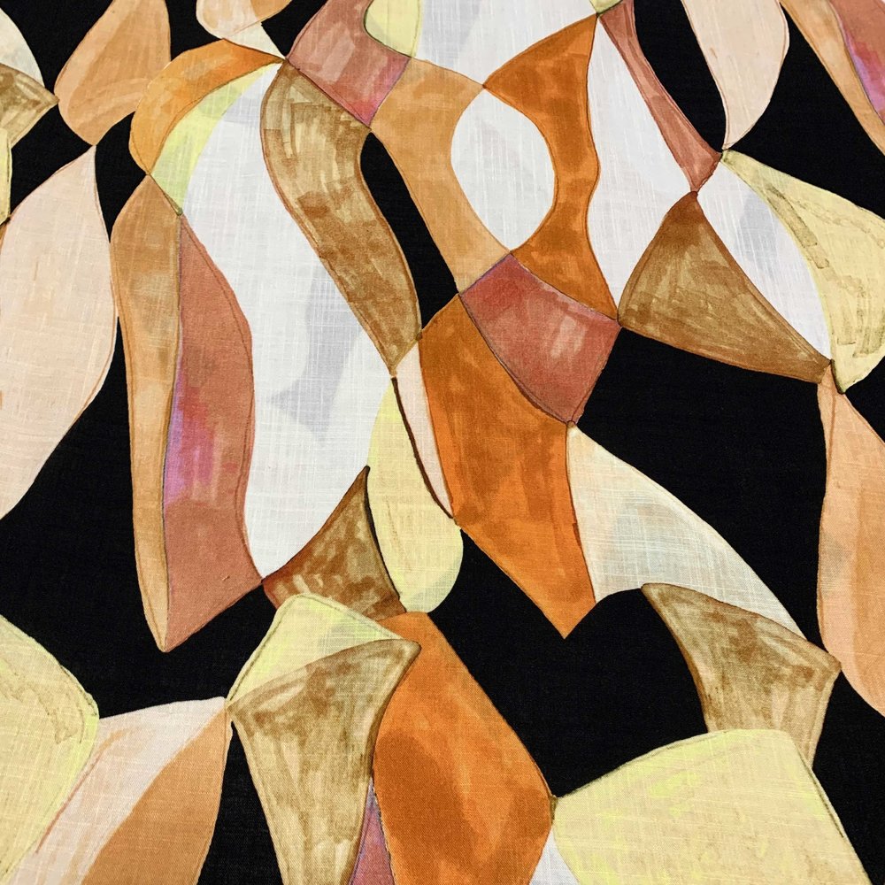 Leinenoptik Viskose Inkjet 3953 Leinenoptik Viskose Inkjet 3953