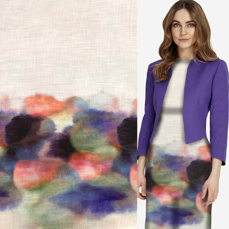 Linnenlook Viscose  Inkjet 3987