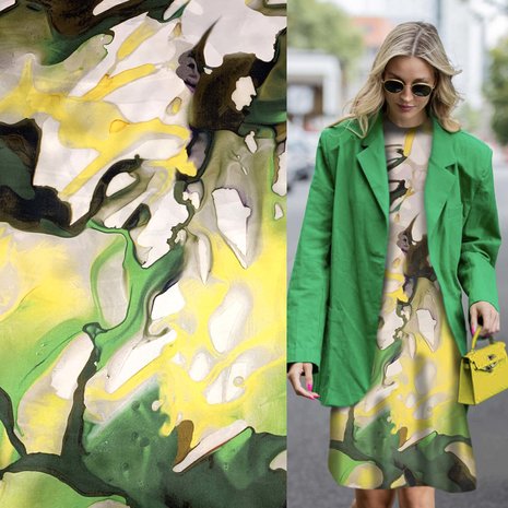 Jet d'encre stretch soie 3991 Jet d'encre stretch soie 3991