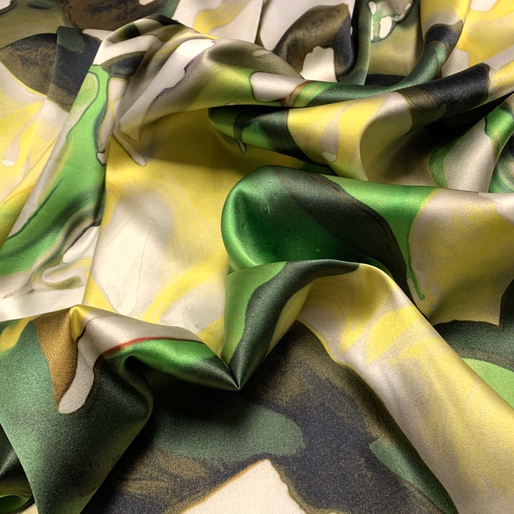 Jet d'encre stretch soie 3991 Jet d'encre stretch soie 3991