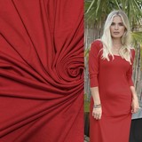 Jersey Bambou Lourd Uni BH02 - rouge