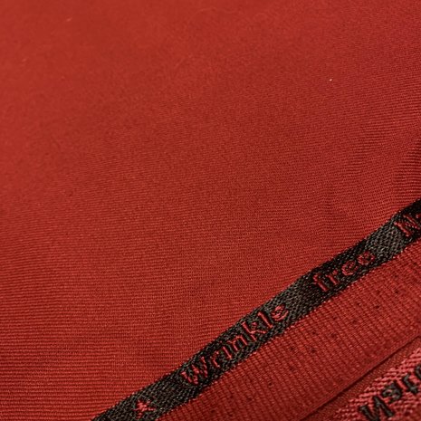 Bamboe Gabardine Stretch BC33 - rood !!NIEUW!! Bamboe Gabardine Stretch BC33 - rood !!NIEUW!!