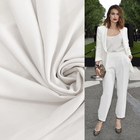 Gabardine Terlenka Stretch 4055 - blanc Gabardine Terlenka Stretch 4055 - blanc