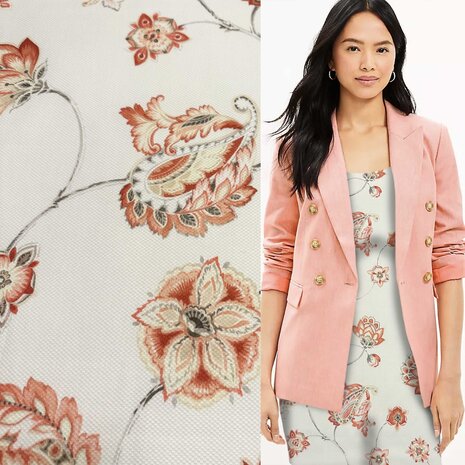 Coton stretch piqué 4134