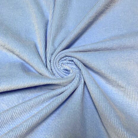 Coton Velours Côtelé Stretch AB17 - Bleu Clair Coton Velours Côtelé Stretch AB17 - Bleu Clair