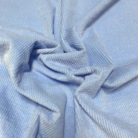 Coton Velours Côtelé Stretch AB17 - Bleu Clair Coton Velours Côtelé Stretch AB17 - Bleu Clair