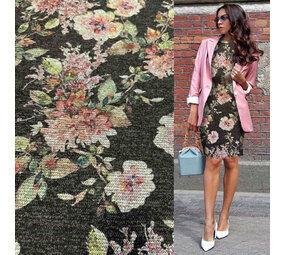 Breisel met bloemen dessin 4280 Breisel met bloemen dessin 4280