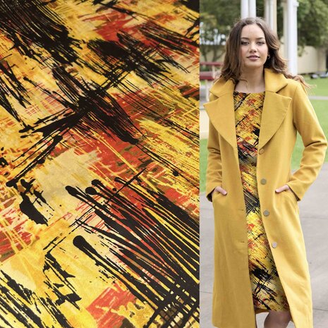 Jet d'encre extensible en soie 4281