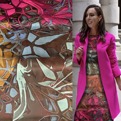 Jet d'encre extensible en soie 4287 Jet d'encre extensible en soie 4287