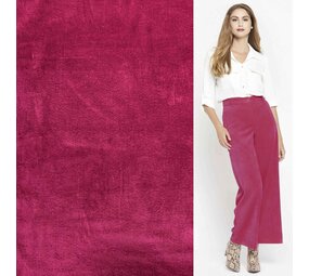 Katoen Corduroy Stretch AB04 - Donker Fuchsia