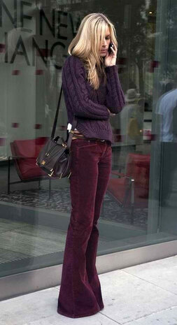 Katoen Corduroy Stretch AB20 - Bordeaux