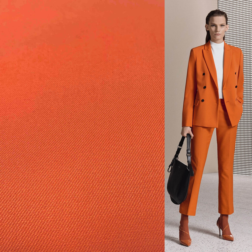 Bambou Gabardine Stretch BC20 - orange brûlé Bambou Gabardine Stretch BC20 - orange brûlé