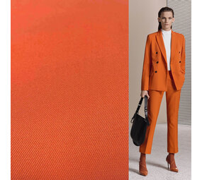 Bambou Gabardine Stretch BC20 - orange brûlé Bambou Gabardine Stretch BC20 - orange brûlé