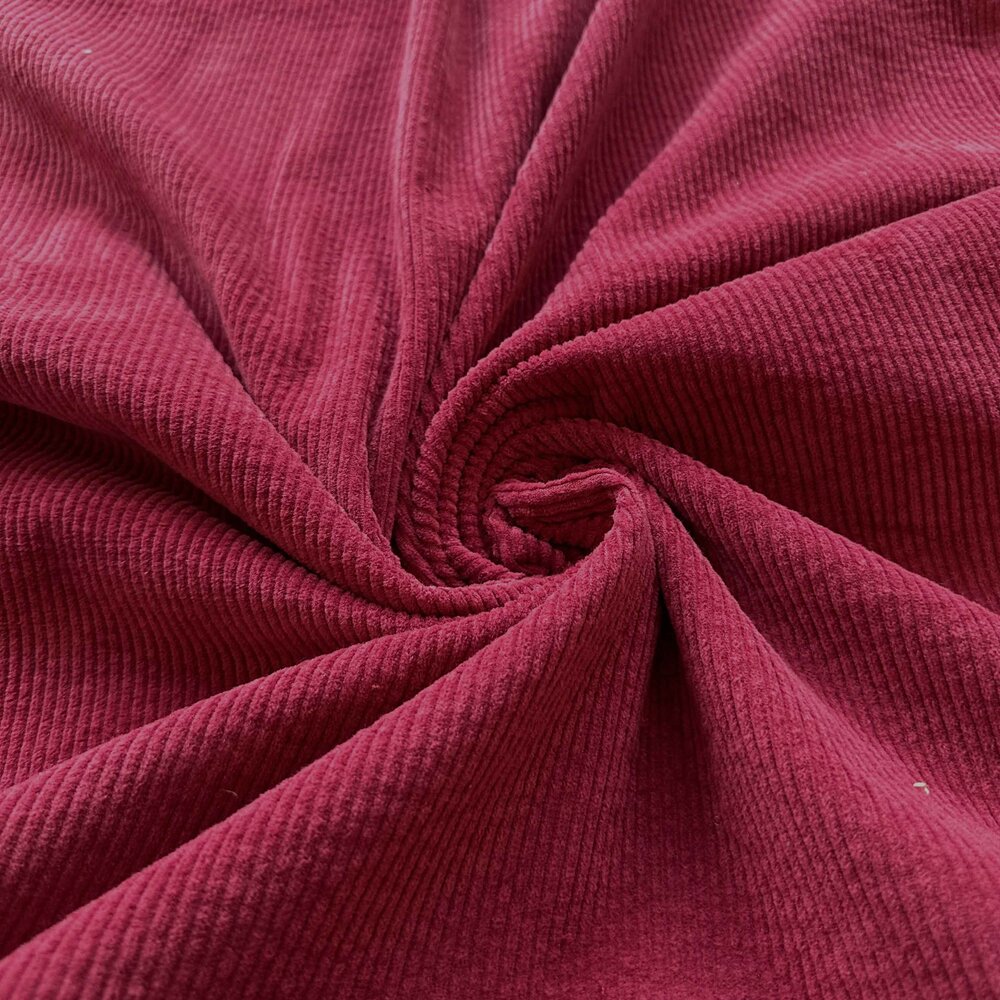Velours côtelé coton stretch AB19 - bordeaux