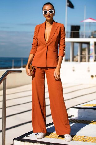 Gabardine Terlenka Stretch (schwer) WT93 - Brique