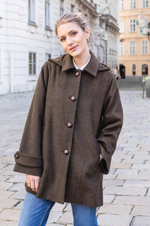 Boiled Wool Uni CW34 - brown / taupe Boiled Wool Uni CW34 - brown / taupe