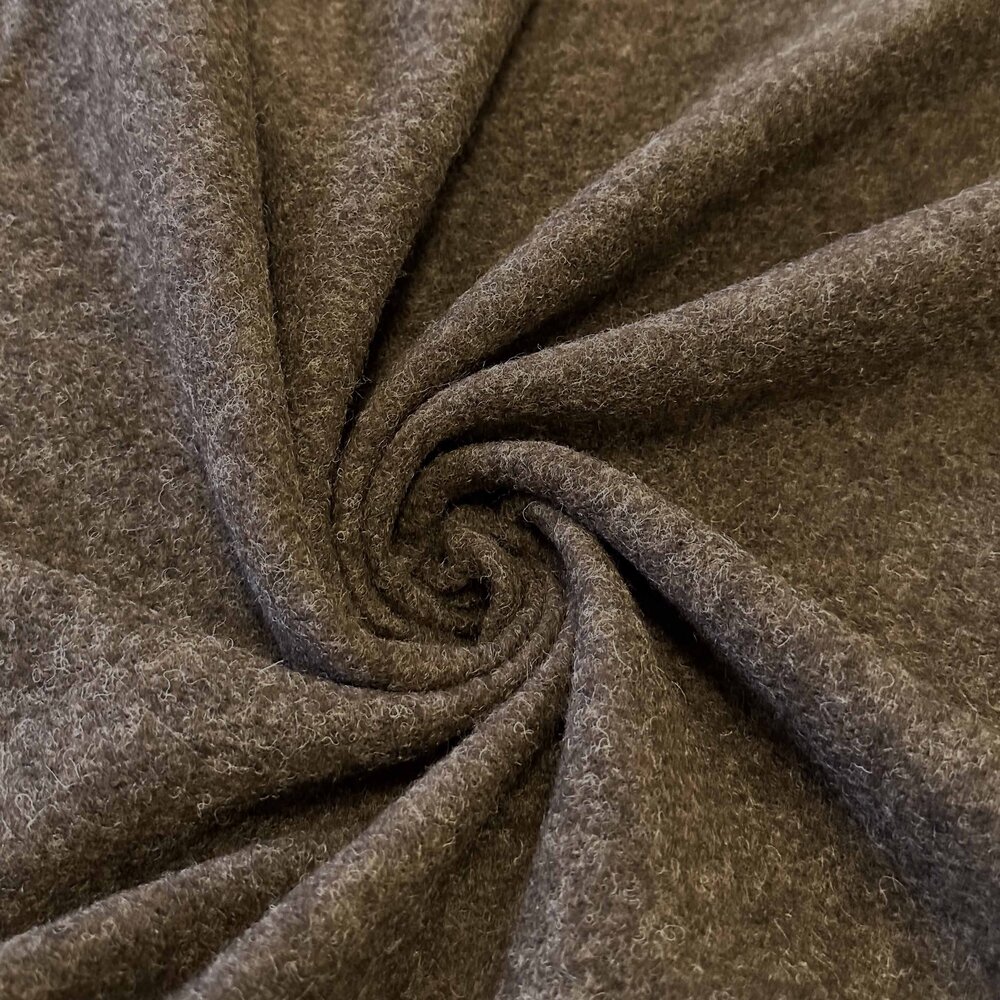 Laine bouillie Uni CW34 - marron / taupe Laine bouillie Uni CW34 - marron / taupe