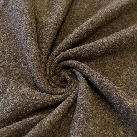 Gekochte Wolle Uni CW34 – braun / taupe