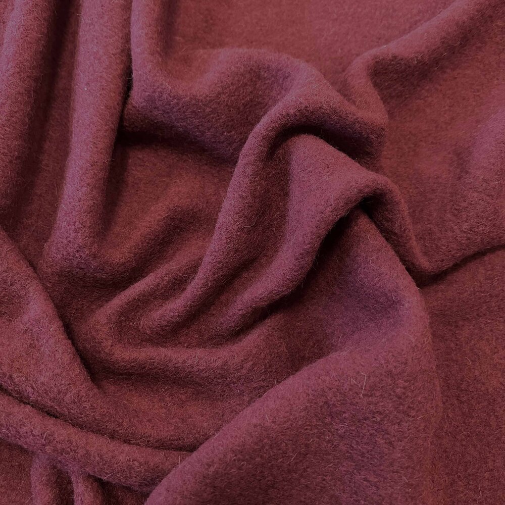 Boiled Wool Uni CW35 - bordeaux