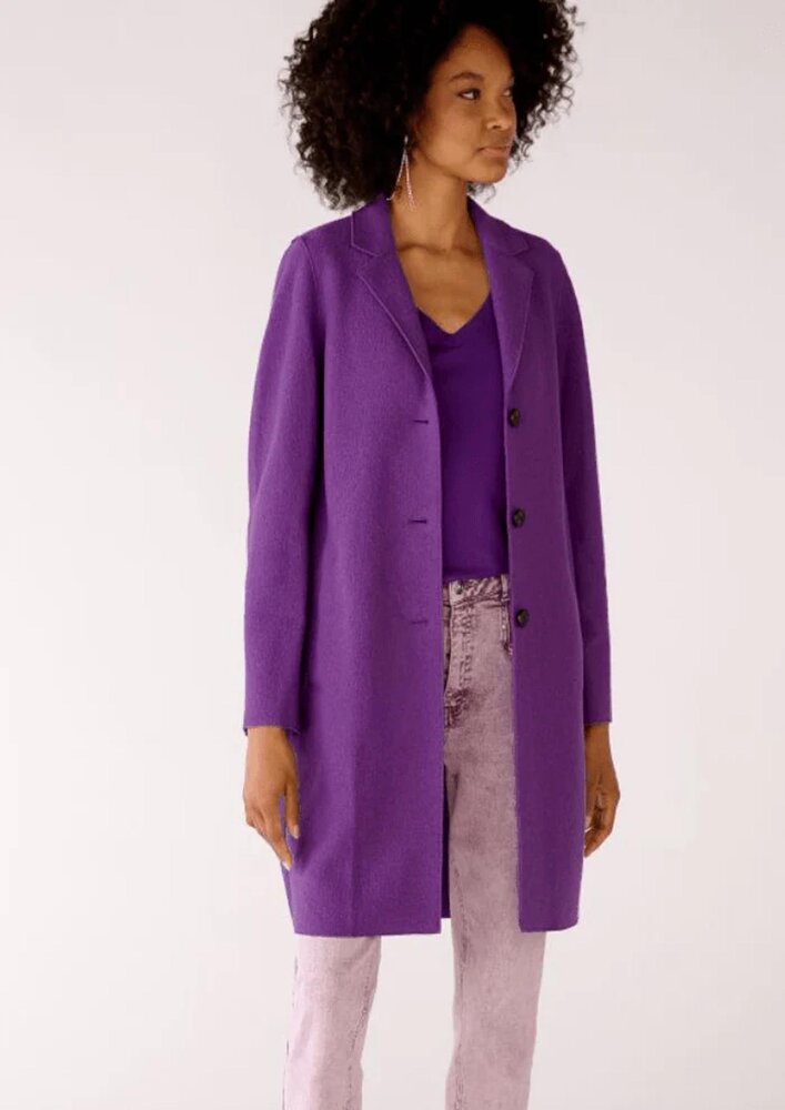 Boiled Wool Uni CW37 - purple Boiled Wool Uni CW37 - purple