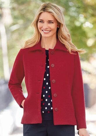 Boiled Wool Uni CW38 - red Boiled Wool Uni CW38 - red