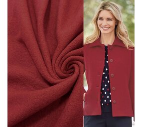 Boiled Wool Uni CW38 - red NEW! Boiled Wool Uni CW38 - red NEW!
