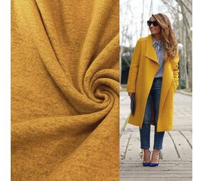 Boiled Wool Uni CW41 - yellow Boiled Wool Uni CW41 - yellow