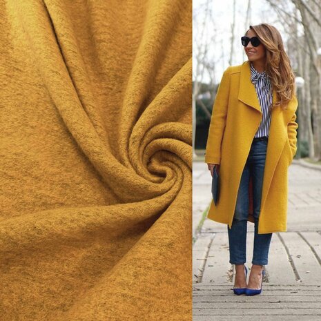 Boiled Wool Uni CW41 - yellow