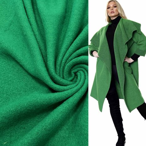 Boiled Wool Uni CW43 - emerald
