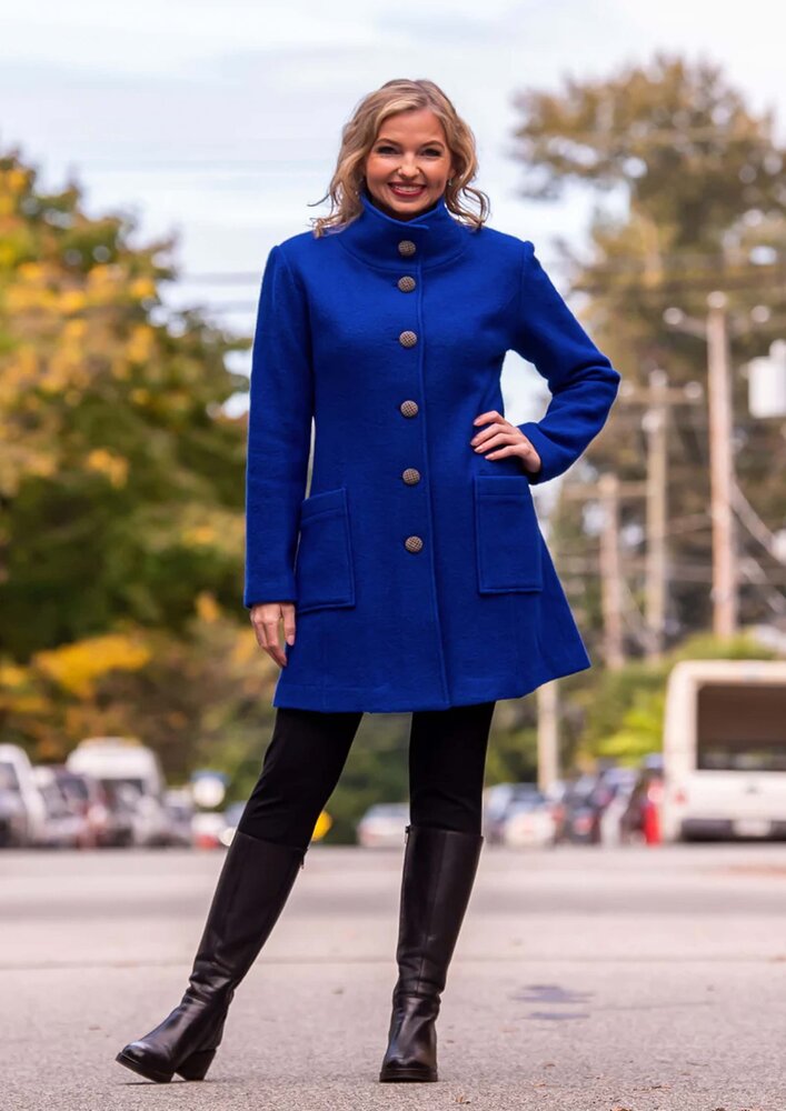 Laine bouillie Uni CW44 - bleu cobalt