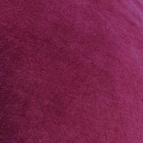 Katoen Velvet WV02 - donker fuchsia