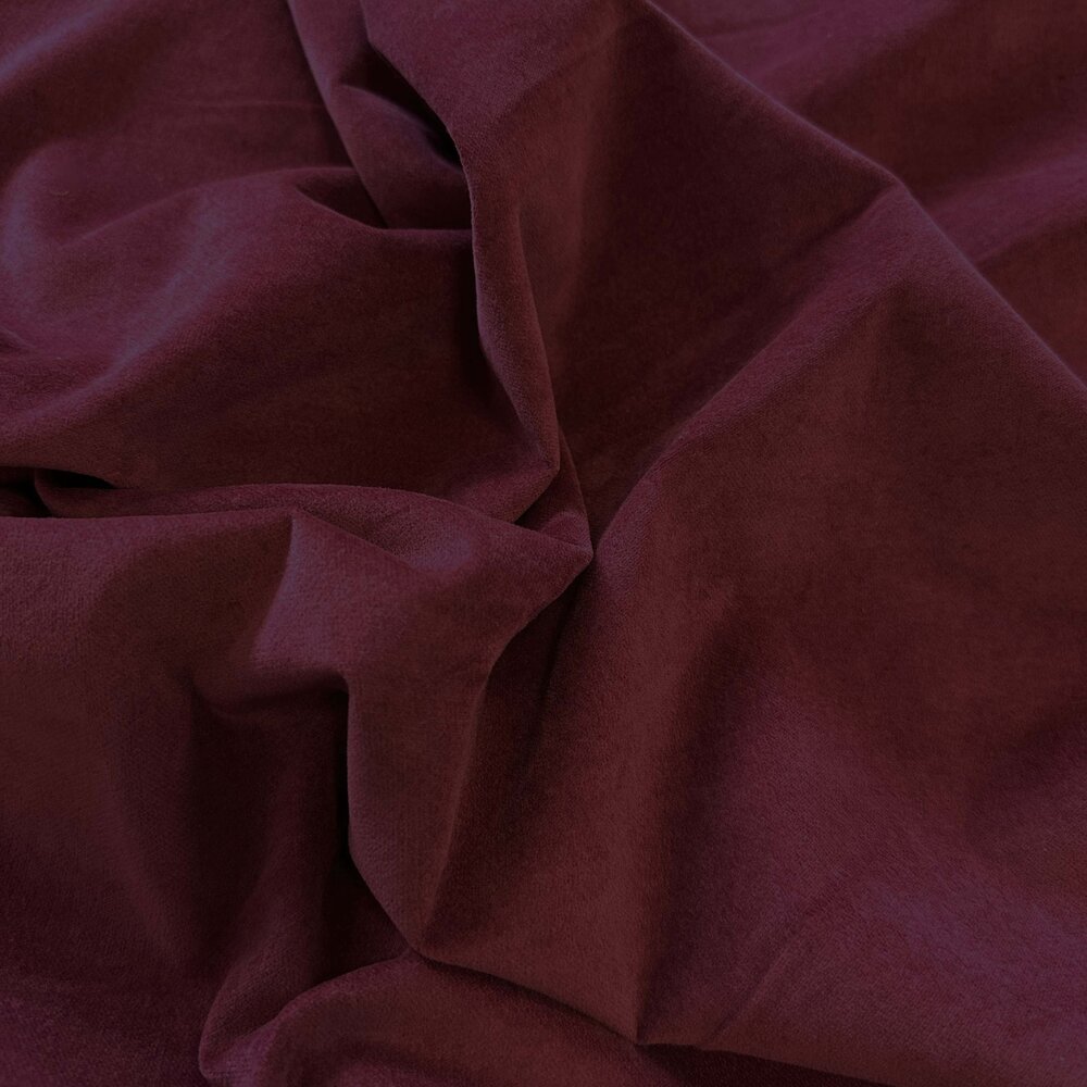 Katoen Velvet WV03 - bordeaux Katoen Velvet WV03 - bordeaux