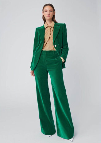 Katoen Velvet WV08 - smaragd groen