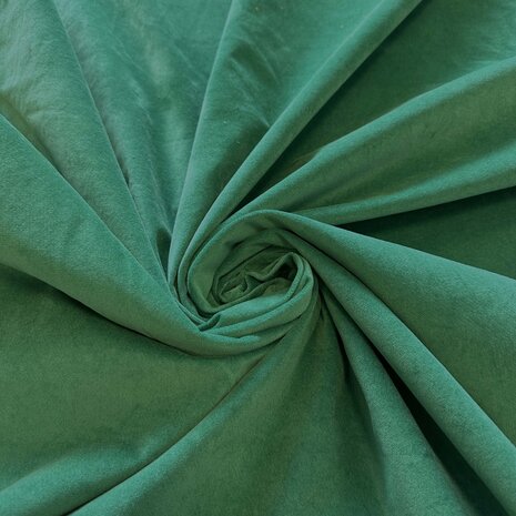 Katoen Velvet WV08 - smaragd groen