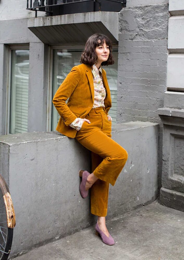 Cotton Velvet WV12 - ocher Cotton Velvet WV12 - ocher