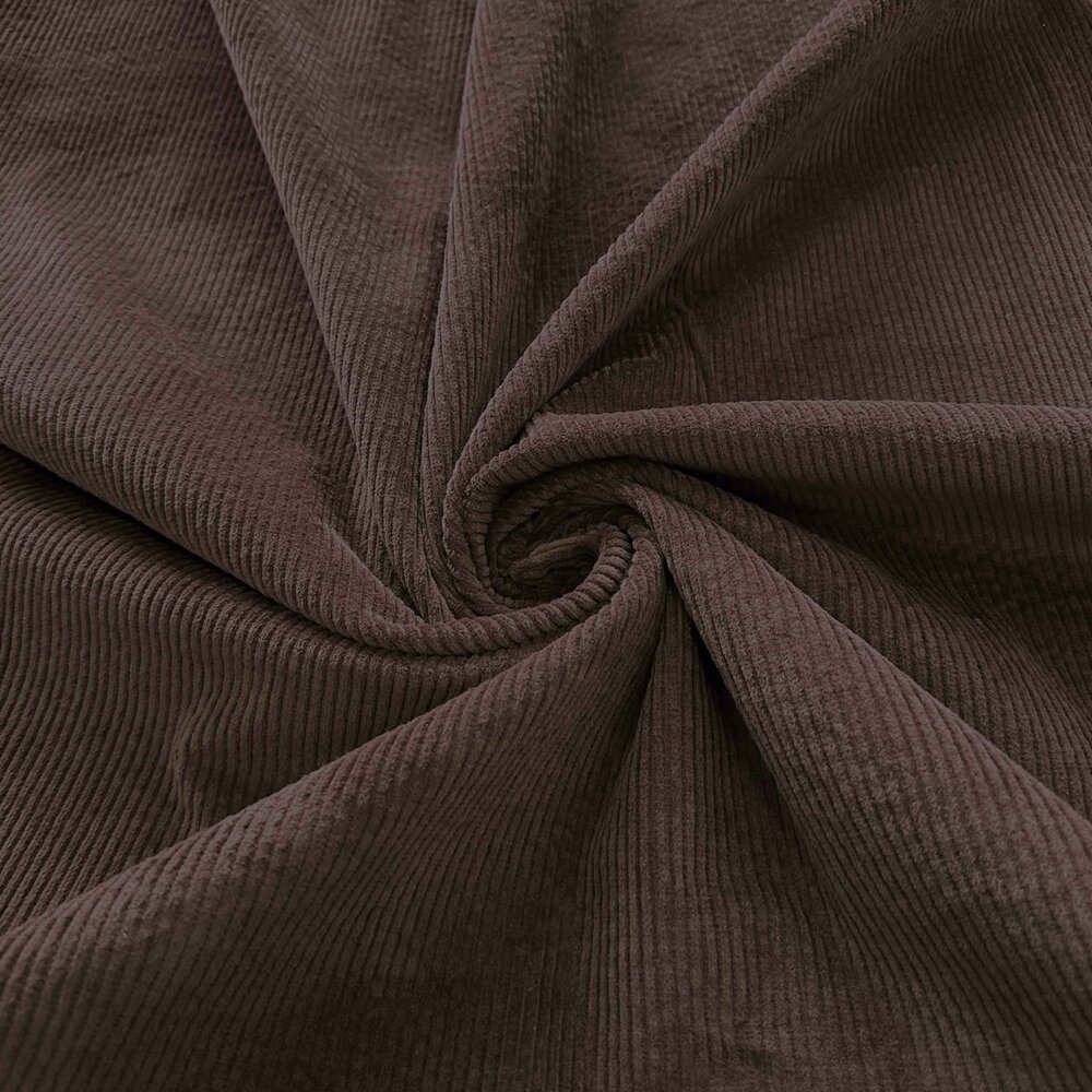 Velours côtelé coton stretch AB31 - marron foncé