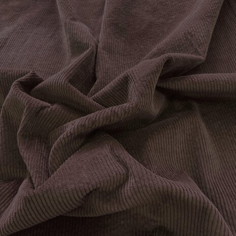 Velours côtelé coton stretch AB31 - marron foncé