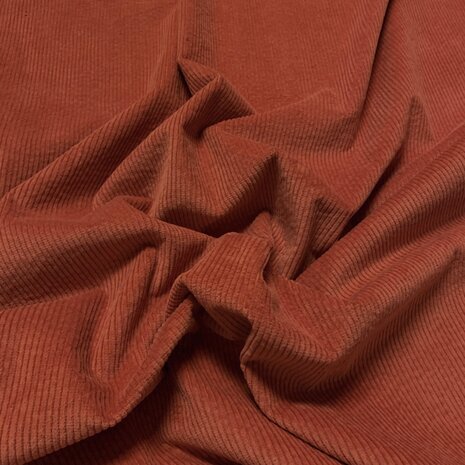 Katoen Corduroy Stretch AB32 - brique Katoen Corduroy Stretch AB32 - brique
