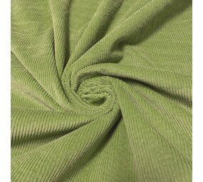 Katoen Corduroy Stretch AB33 - appelgroen !!NIEUW!! Katoen Corduroy Stretch AB33 - appelgroen !!NIEUW!!