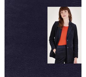 Katoen Corduroy Stretch AB25 - nachtblauw