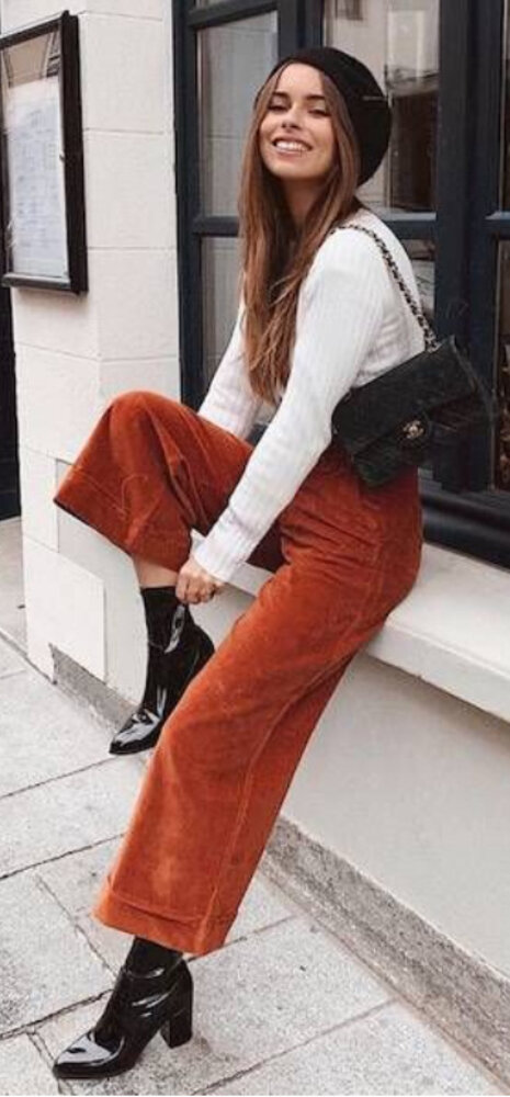 Cotton Corduroy Stretch AB32 - brique