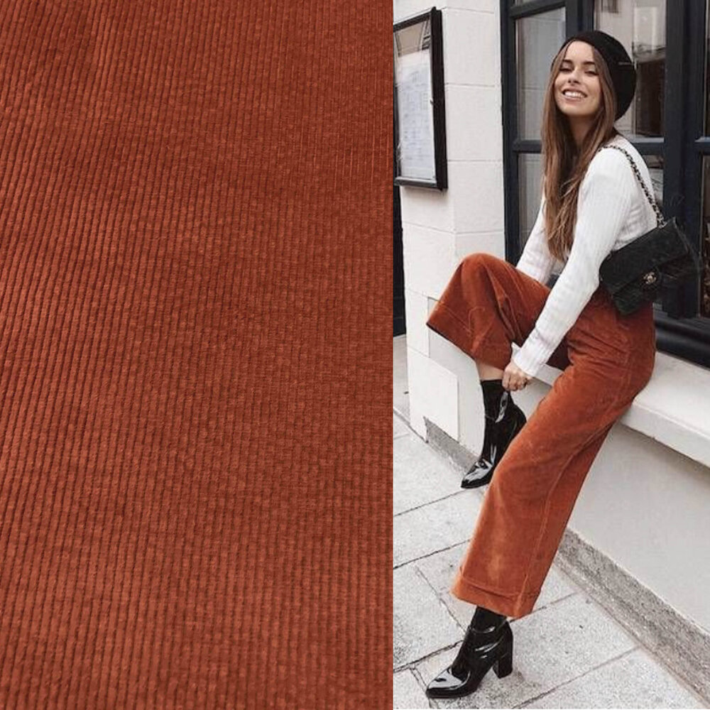 Cotton Corduroy Stretch AB32 - brique