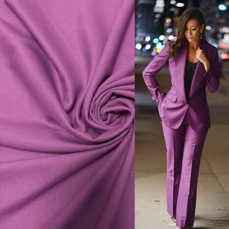Bamboe Gabardine Stretch BC38 - violet Bamboe Gabardine Stretch BC38 - violet
