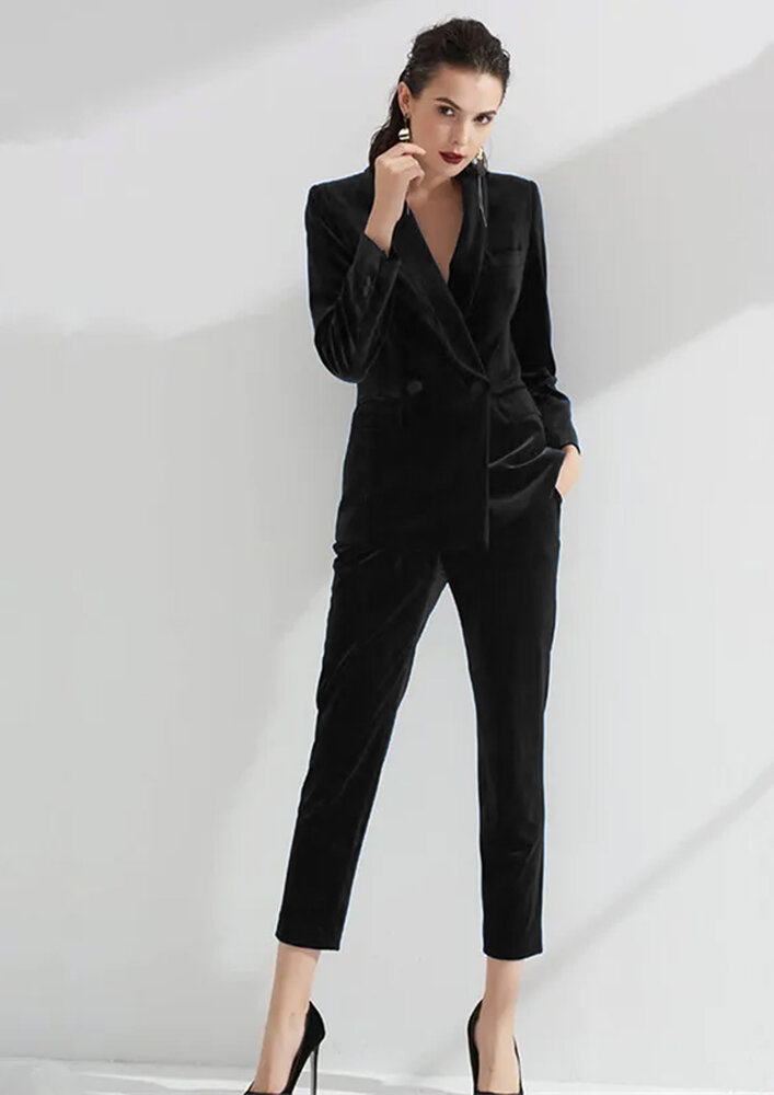 Baumwollsamt WV13 - schwarz Baumwollsamt WV13 - schwarz