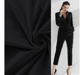 Velours de coton WV13 - noir
