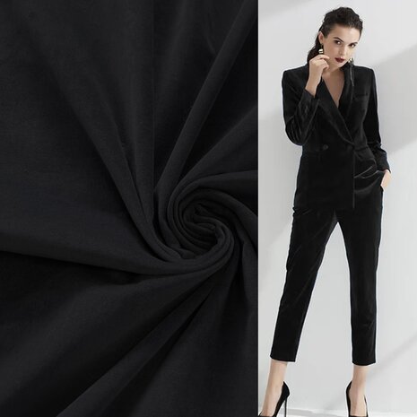 Velours de coton WV13 - noir Velours de coton WV13 - noir